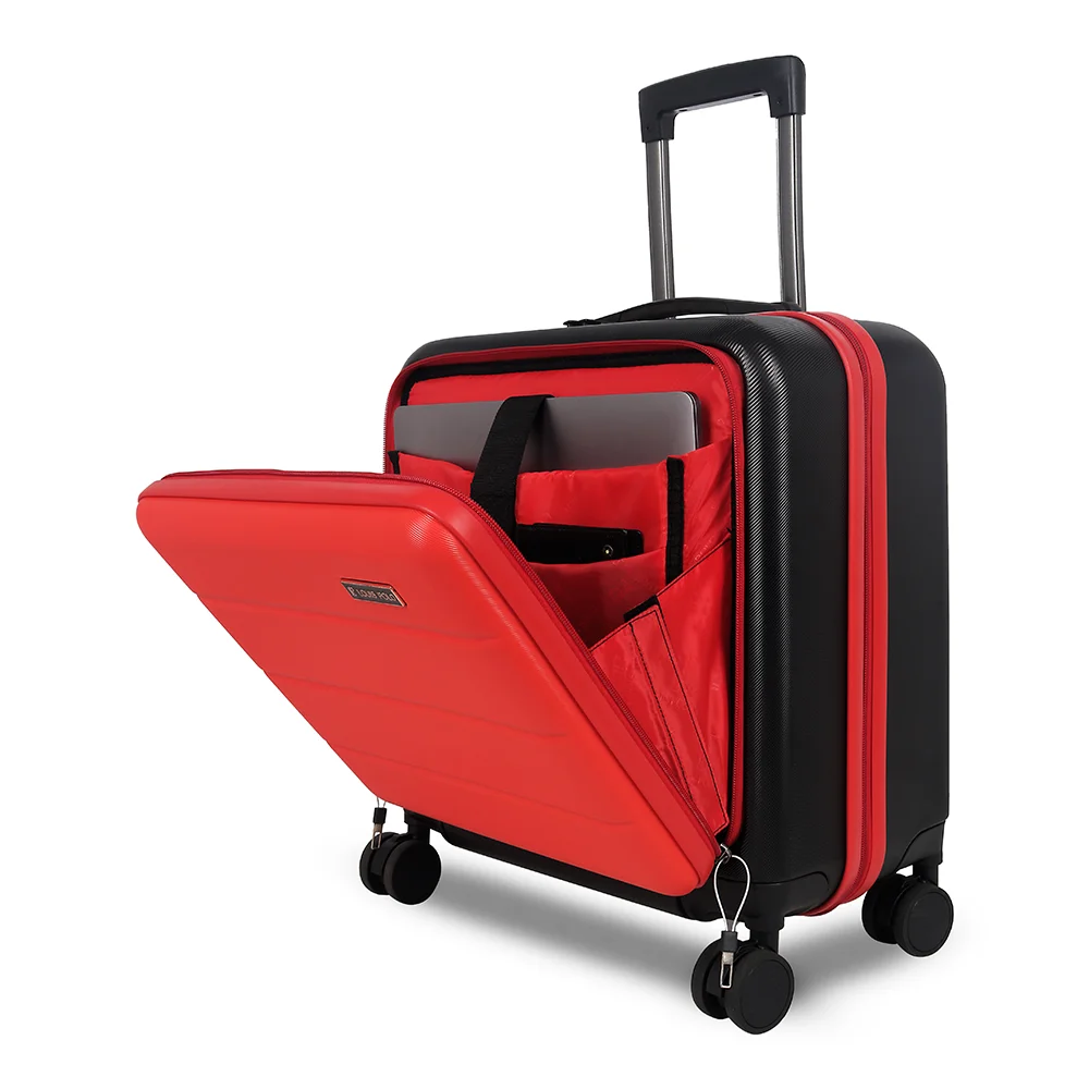 LOUIS POLO SwiftGate 17" Overnighter – Laptop Front Access Business Travel Trolley view 2