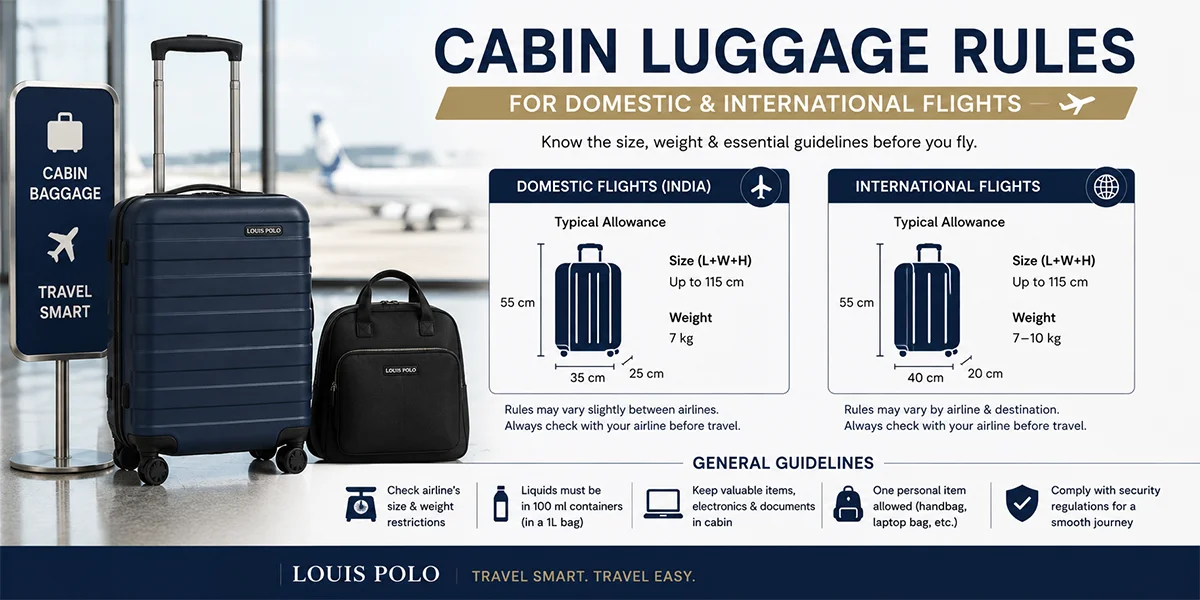 Cabin Luggage Rules for Domestic and International Flights