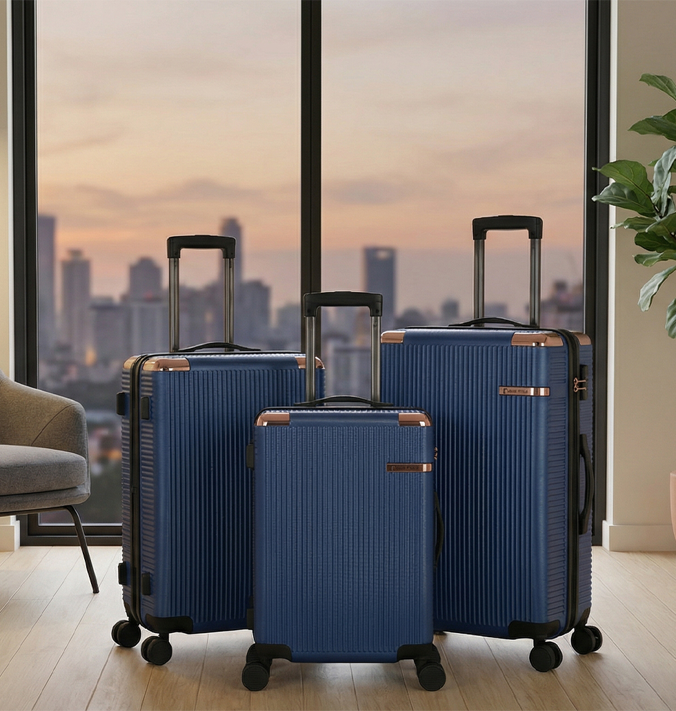 SkyTrail Premium Hard-Shell Trolley Bag – Elegant Travel Luggage Set Of 3