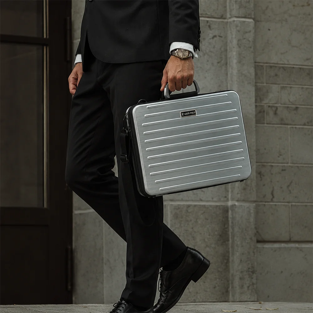 LOUIS POLO CoreBrief Hard Shell Briefcase 12-Inch