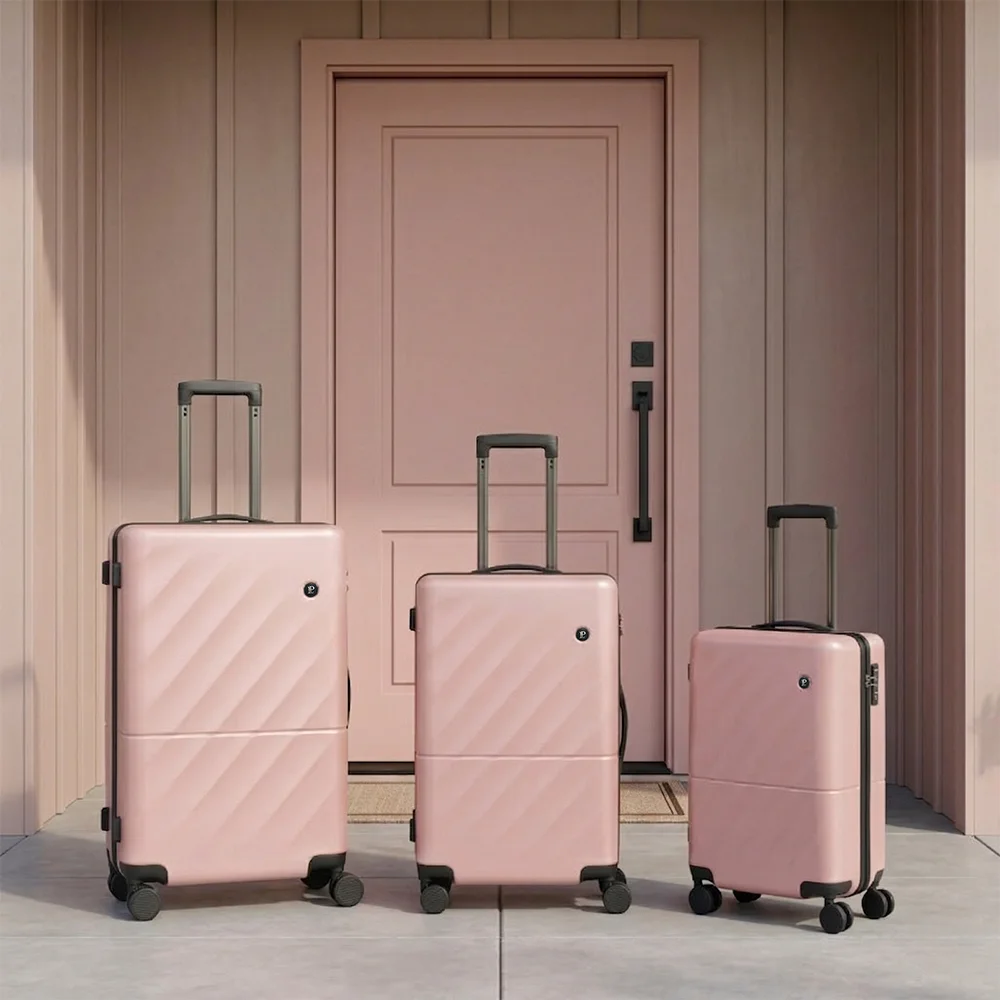 LOUIS POLO SoftSquare Hard Shell Trunk Luggage Set of 3
