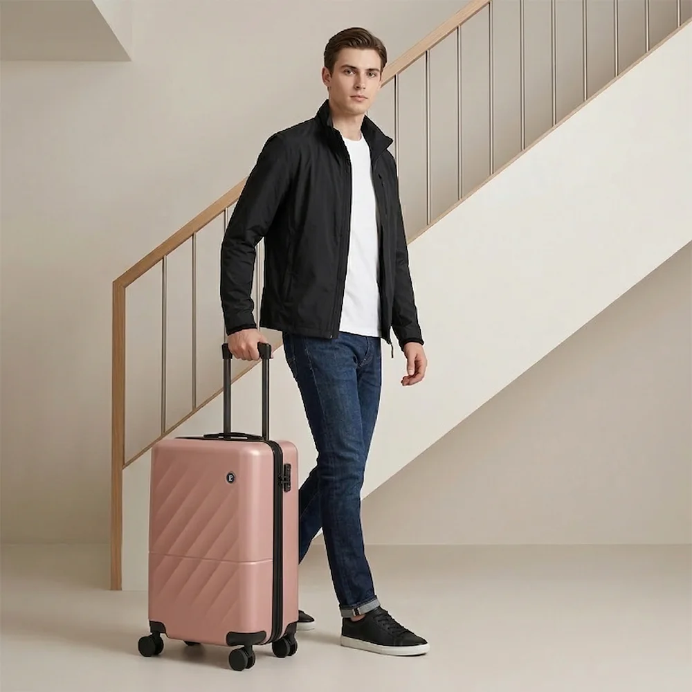 LOUIS POLO SoftSquare Hard Shell Trunk 20" Luggage