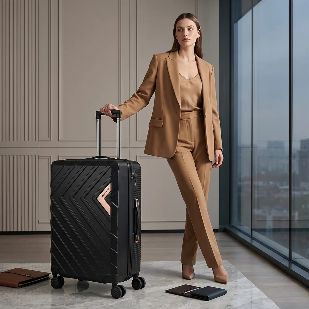 LOUIS POLO VZOOM 24 Inch Medium Spinner Luggage – Lightweight Hard Shell Travel Suitcase