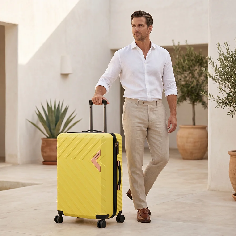 LOUIS POLO VZOOM 28 Inch Large Spinner Luggage – Lightweight Hard Shell Check-In Suitcase